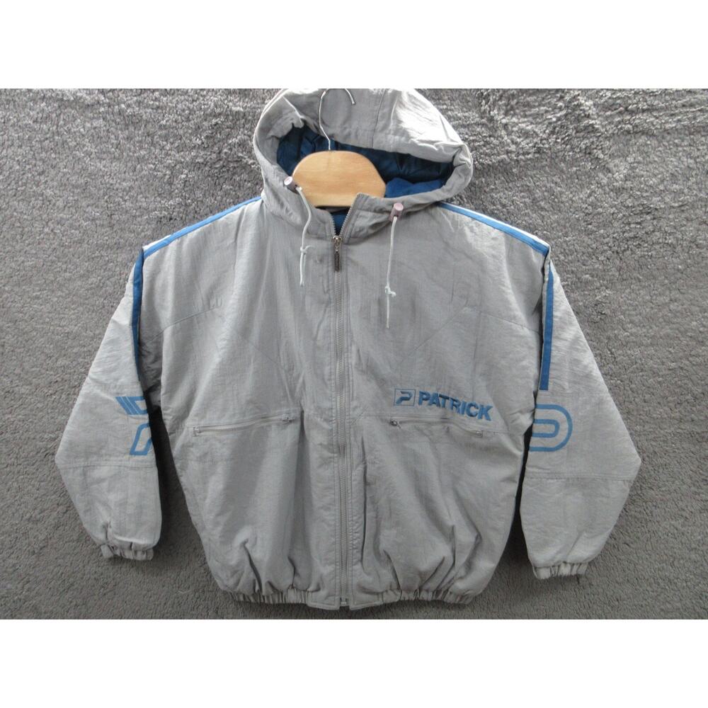 NWOT Vintage 90s Y2K PATRICK Soccer Futbol Men's Small Jacket w/Hood